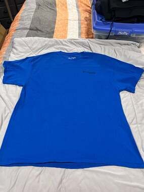 Columbia Men's PFG Performance Fishing Gear Graphic Tee Royal Blue XL